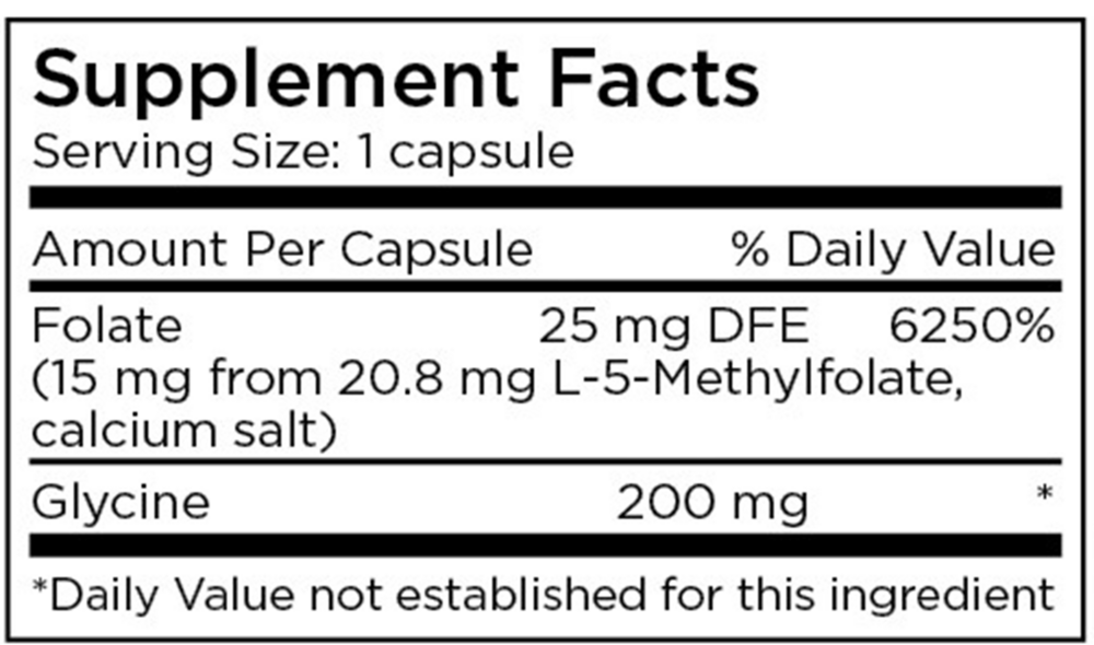 Product image for L-Methylfolate 15mg.