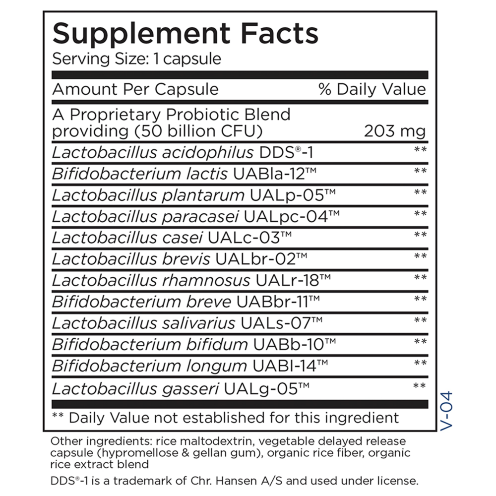 Product image for BioMaintenance™ Shelf Stable Probiotic 50 billion 12 Strains.