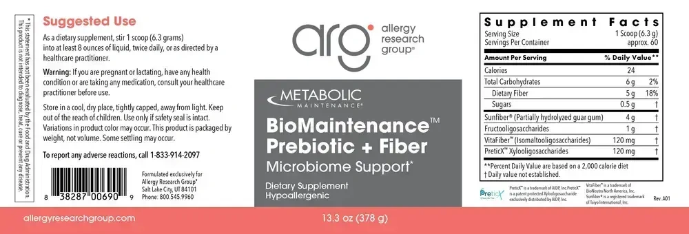Product image for BioMaintenance™ Prebiotic + Fiber.