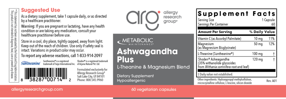 Product image for Ashwagandha Plus.