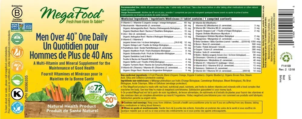 Product image for Men Over 40 One Daily.