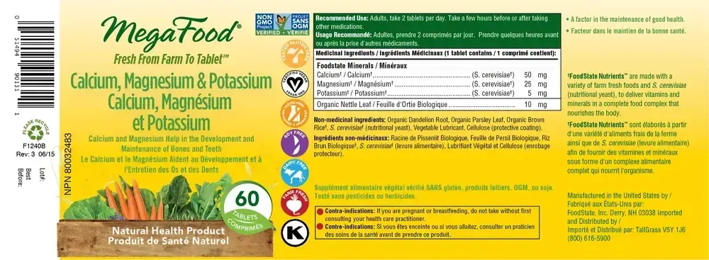 Product image for Calcium, Magnesium &amp; Potassium.