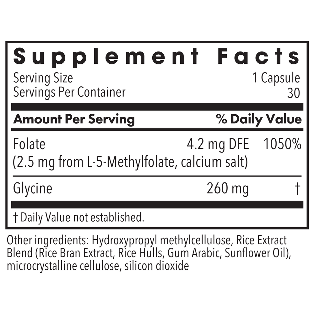 Product image for L-Methylfolate 2.5 mg.