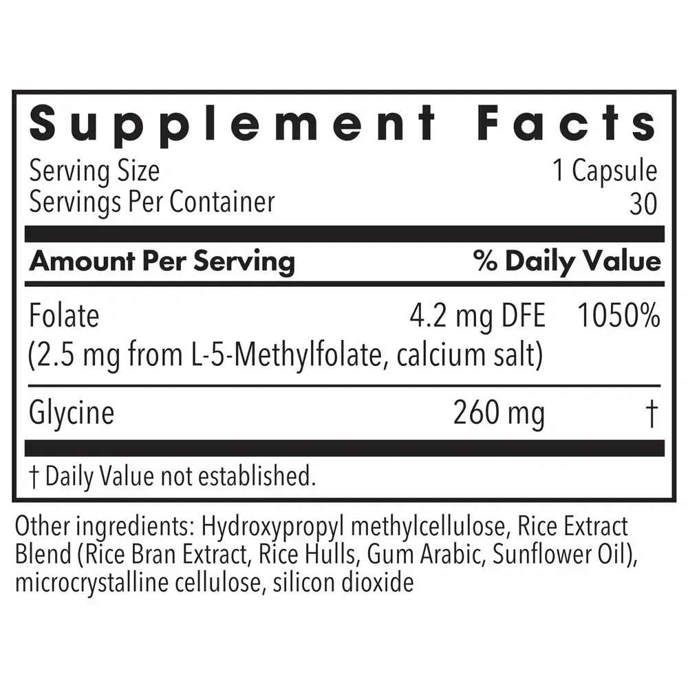 Product image for L-Methylfolate 2.5 mg.