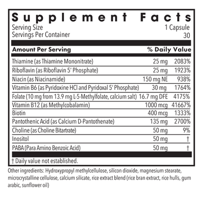 B-Complex + 10 mg L-Methylfolate