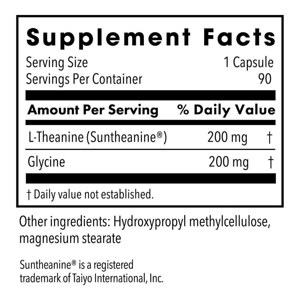 Product image for L-Theanine 200 mg.