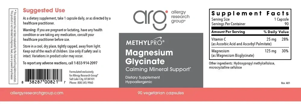Product image for Magnesium Glycinate.