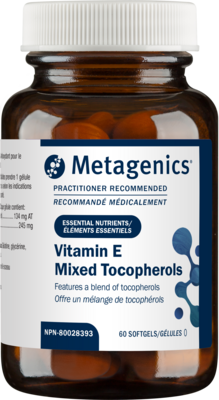 Vitamin E Mixed Tocopherols  60 Softgels