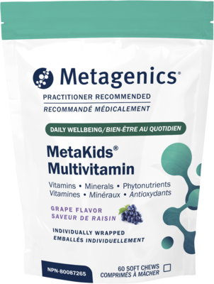 MetaKids Multivitamin, Grape 60 Chewables