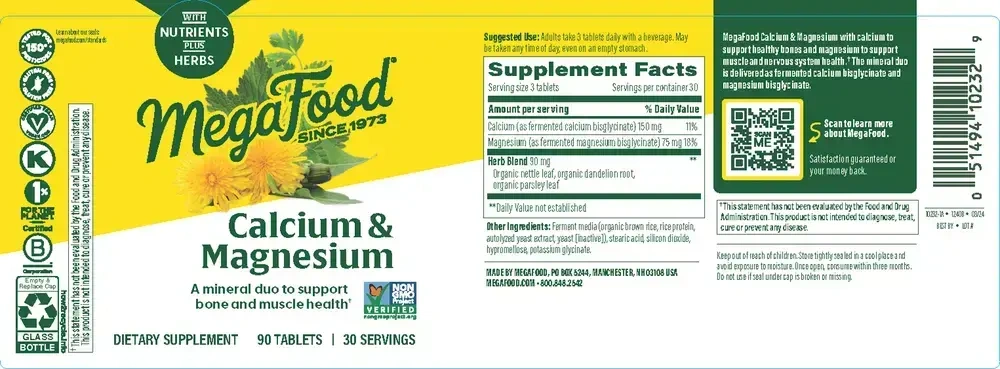 Product image for Calcium &amp; Magnesium.