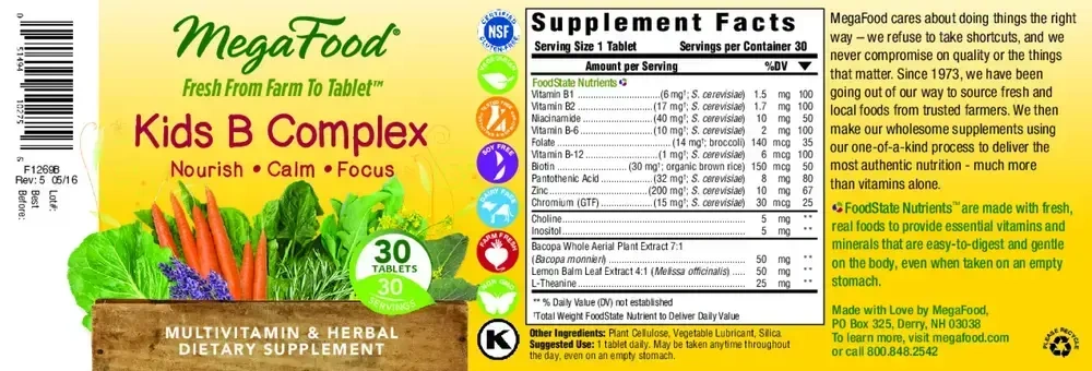 Product image for Kid's B Complex.