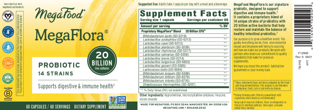 Product image for MegaFlora® Probiotic.