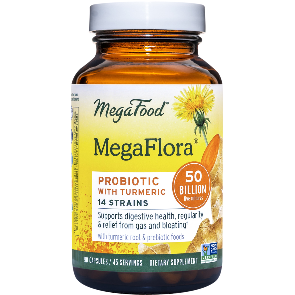 Product image for MegaFlora® Probiotic with Turmeric.