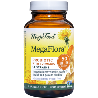 MegaFlora® Probiotic with Turmeric 90 capsules MegaFlora® Probiotic with Turmeric 90 capsules