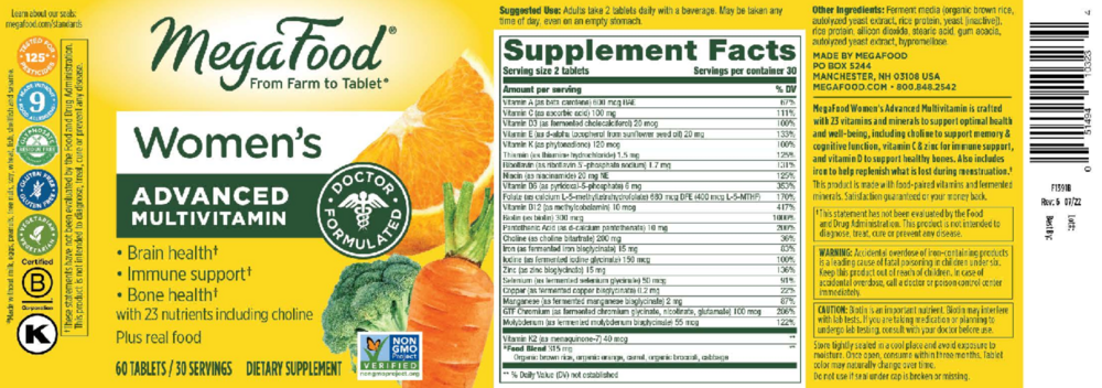 Product image for Women's Advanced Multivitamin.