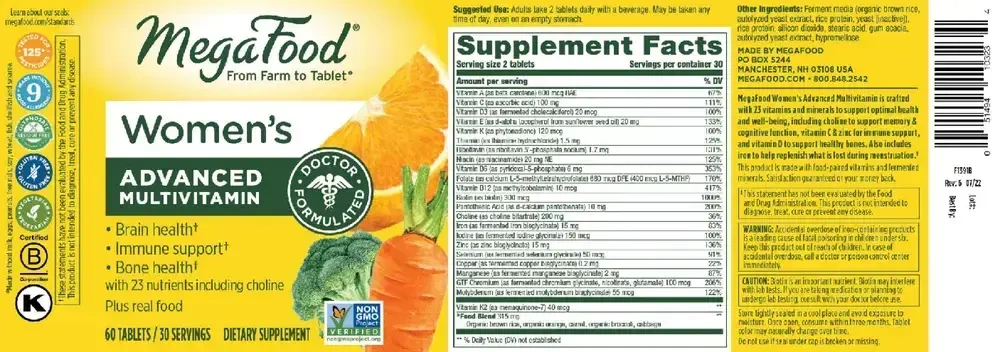 Product image for Women's Advanced Multivitamin.
