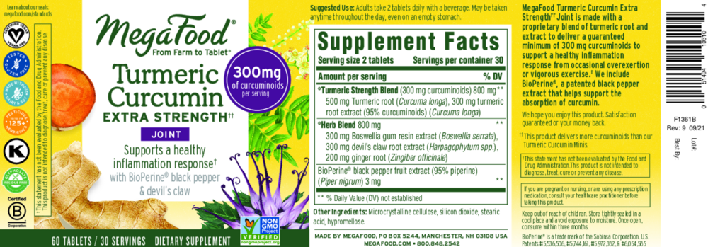 Product image for Turmeric Curcumin Extra Strength† - Joint.