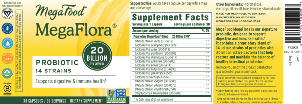 Product image for MegaFlora® Probiotic.