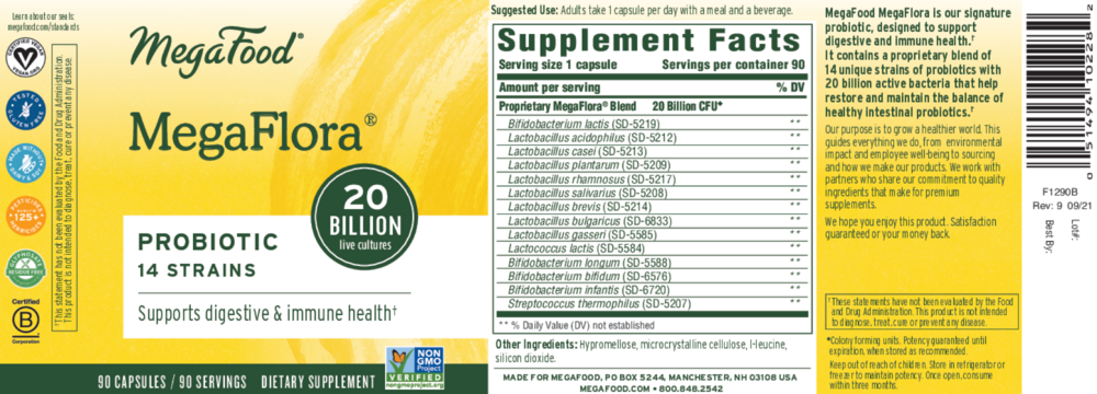 Product image for MegaFlora® Probiotic.