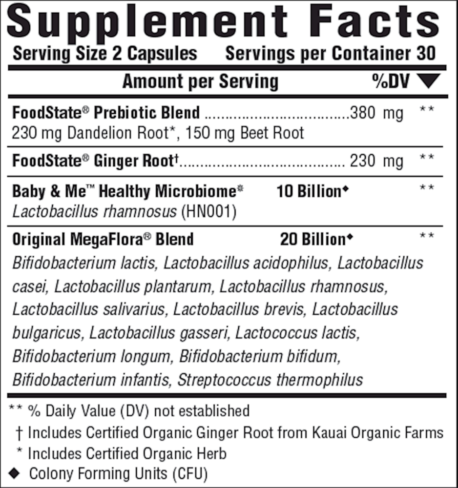Product image for Baby &amp; Me 2™ Prenatal Probiotic + Prebiotic.