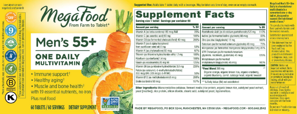 Product image for Men Over 55 One Daily.