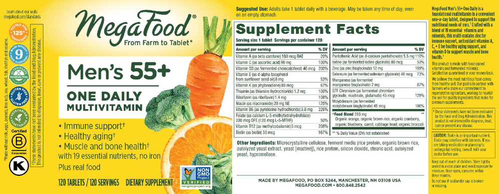 Product image for Men Over 55 One Daily.