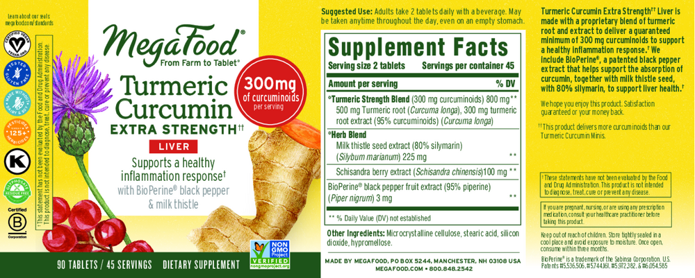 Product image for Turmeric Curcumin Extra Strength† - Liver.