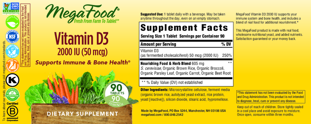 Product image for Vitamin D3 2000IU.