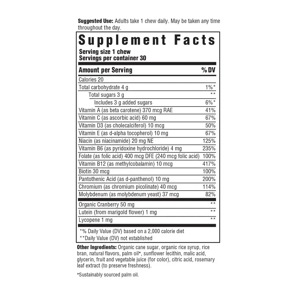 Product image for Women's One Daily Multivitamin Soft Chews - Mixed Berry Flavor.