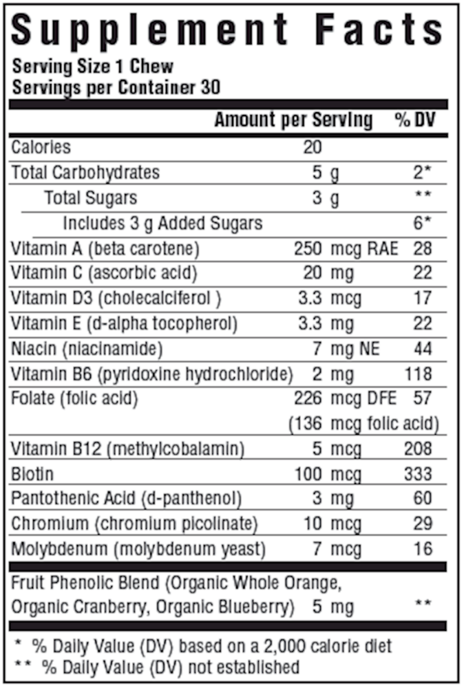 Product image for Kids Multi Soft Chew Grape.