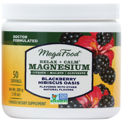 Relax + Calm Magnesium Powder-Blackberry Hibiscus Oasis Flavor
