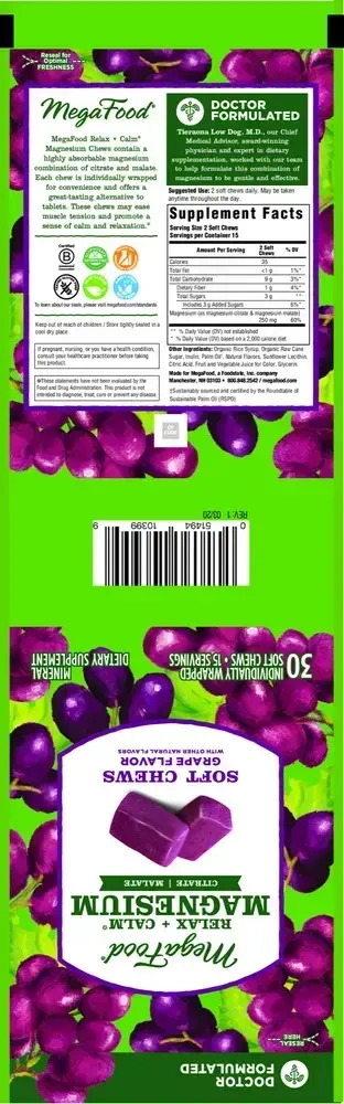 Product image for Relax + Calm Magnesium Soft Chews.