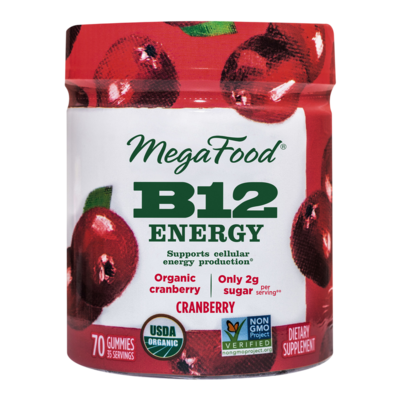 B12 Energy Gummies, Cranberry