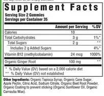 Product image for B12 Energy Gummies, Ginger.