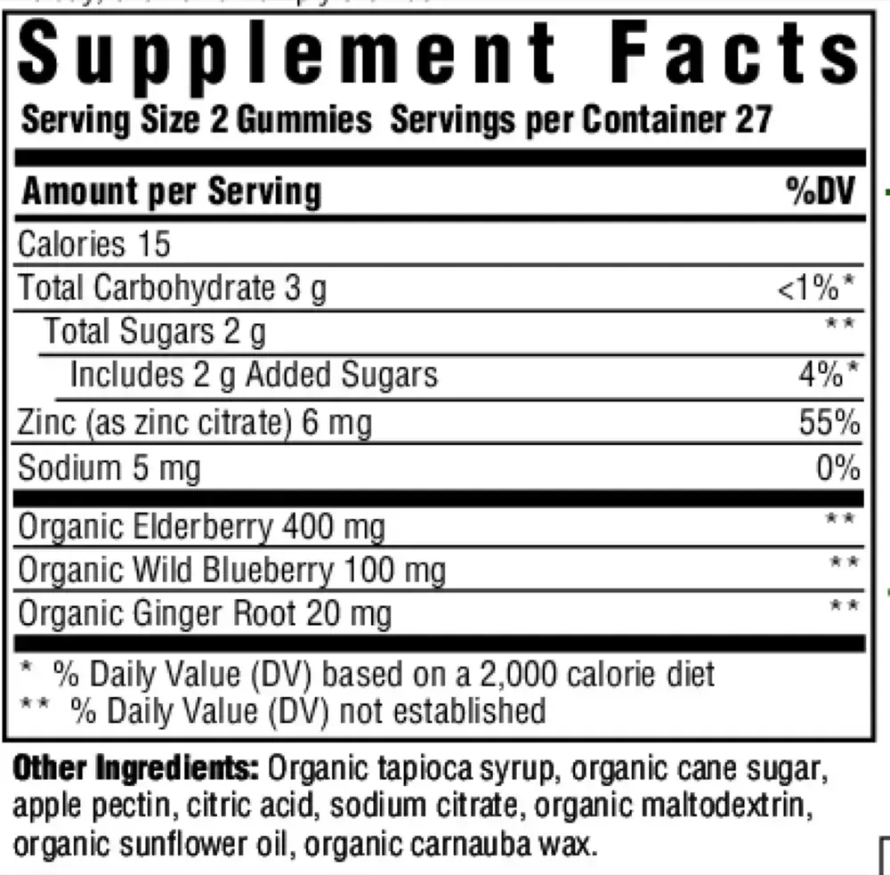 Product image for Elderberry Immune Support Gummies, Berry.