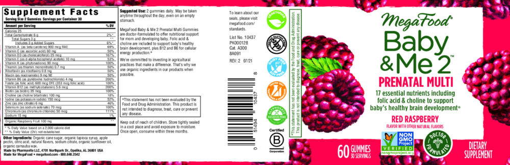Product image for Baby &amp; Me 2™ Prenatal Multi Gummies.