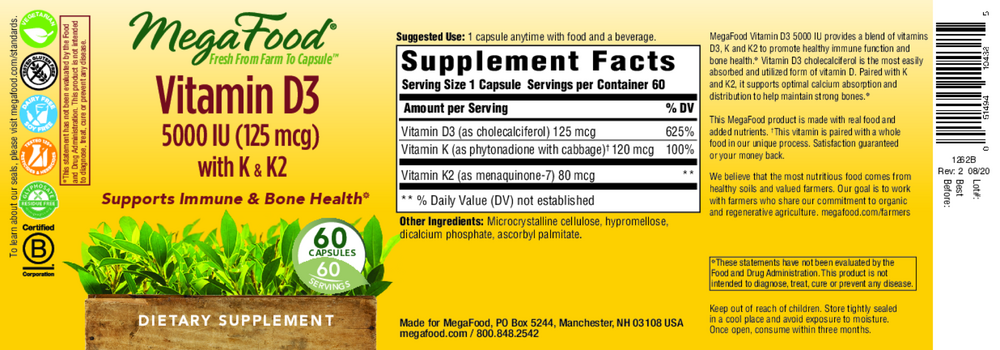 Product image for Vitamin D3 5000 IU.