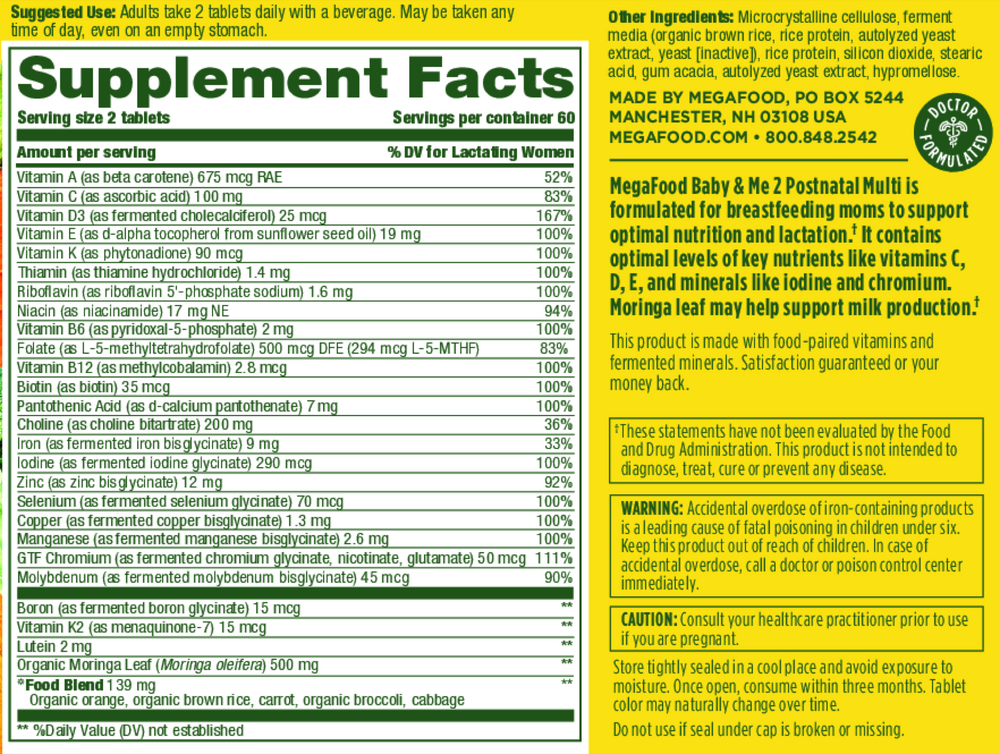 Product image for Baby &amp; Me 2™ Postnatal Multi.