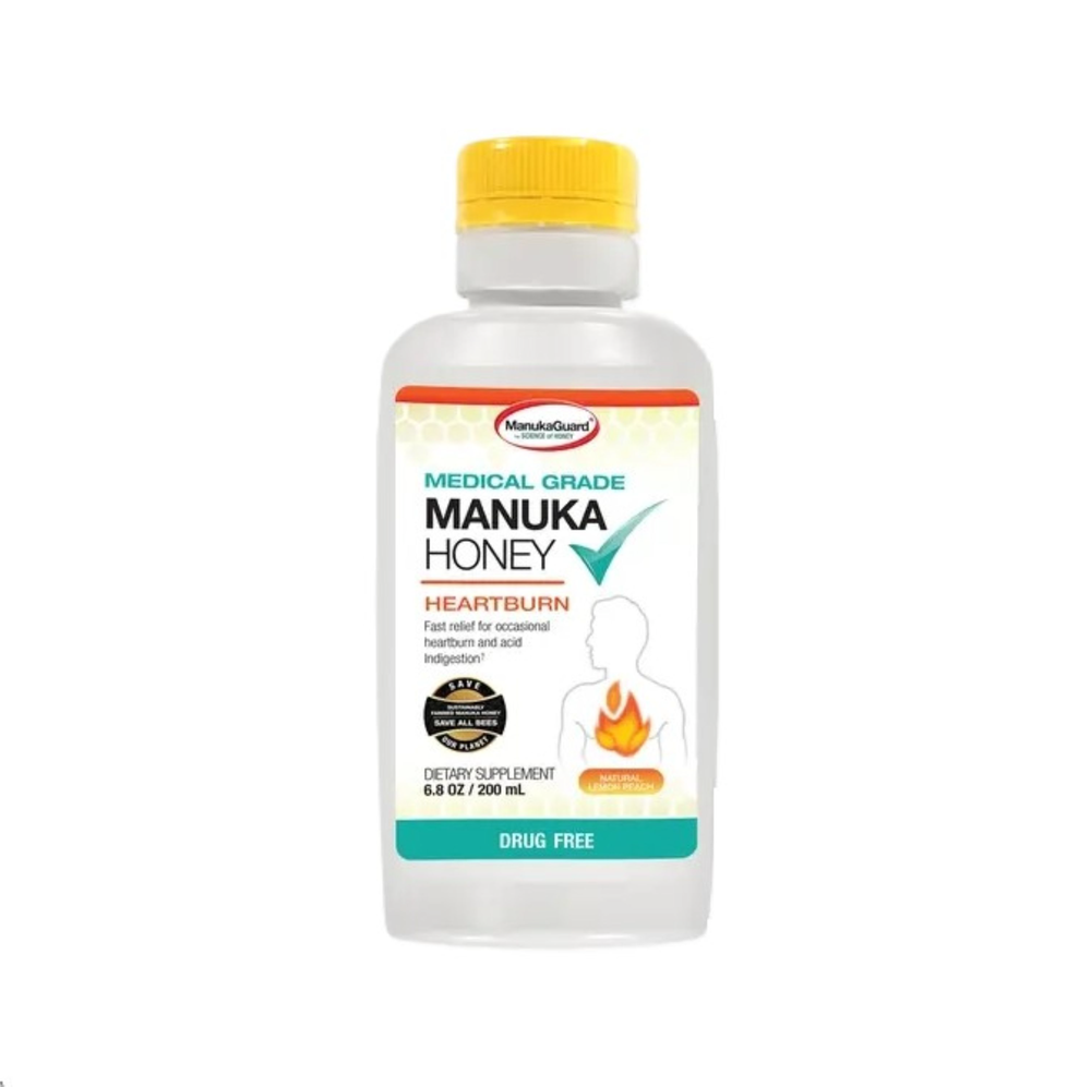 Product image for Medical Grade Manuka Honey Heartburn Lemon Peach.