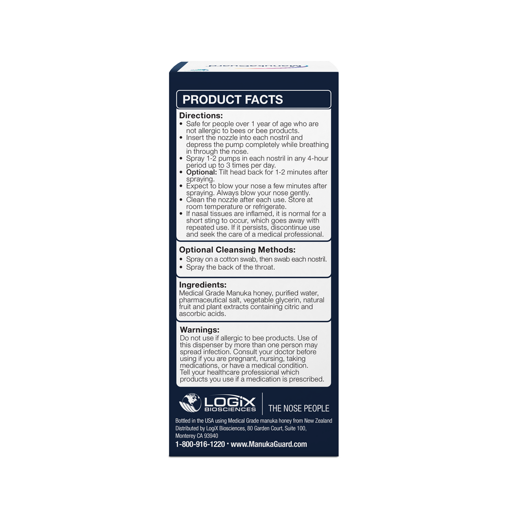 Product image for Deep Nasal Cleanse Nasal Spray, Medical Grade Manuka Honey.
