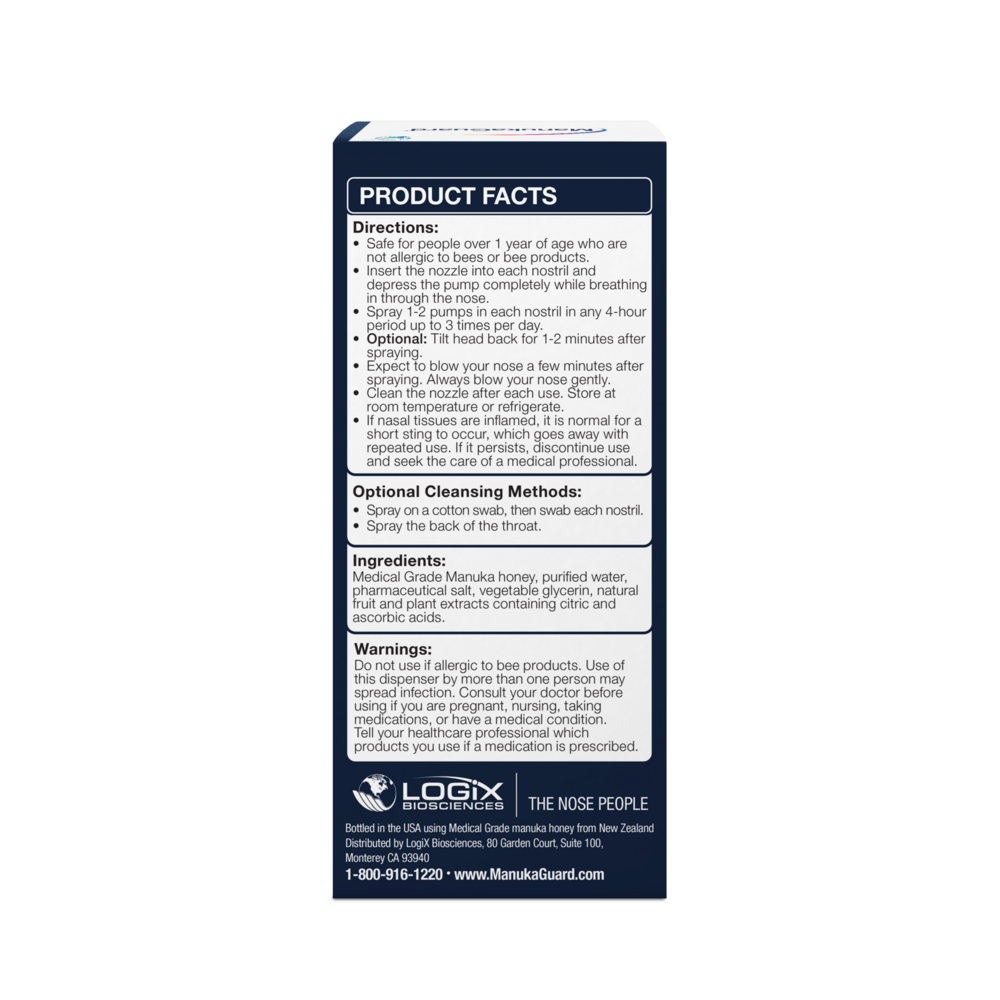 Product image for Deep Nasal Cleanse Nasal Spray, Medical Grade Manuka Honey.