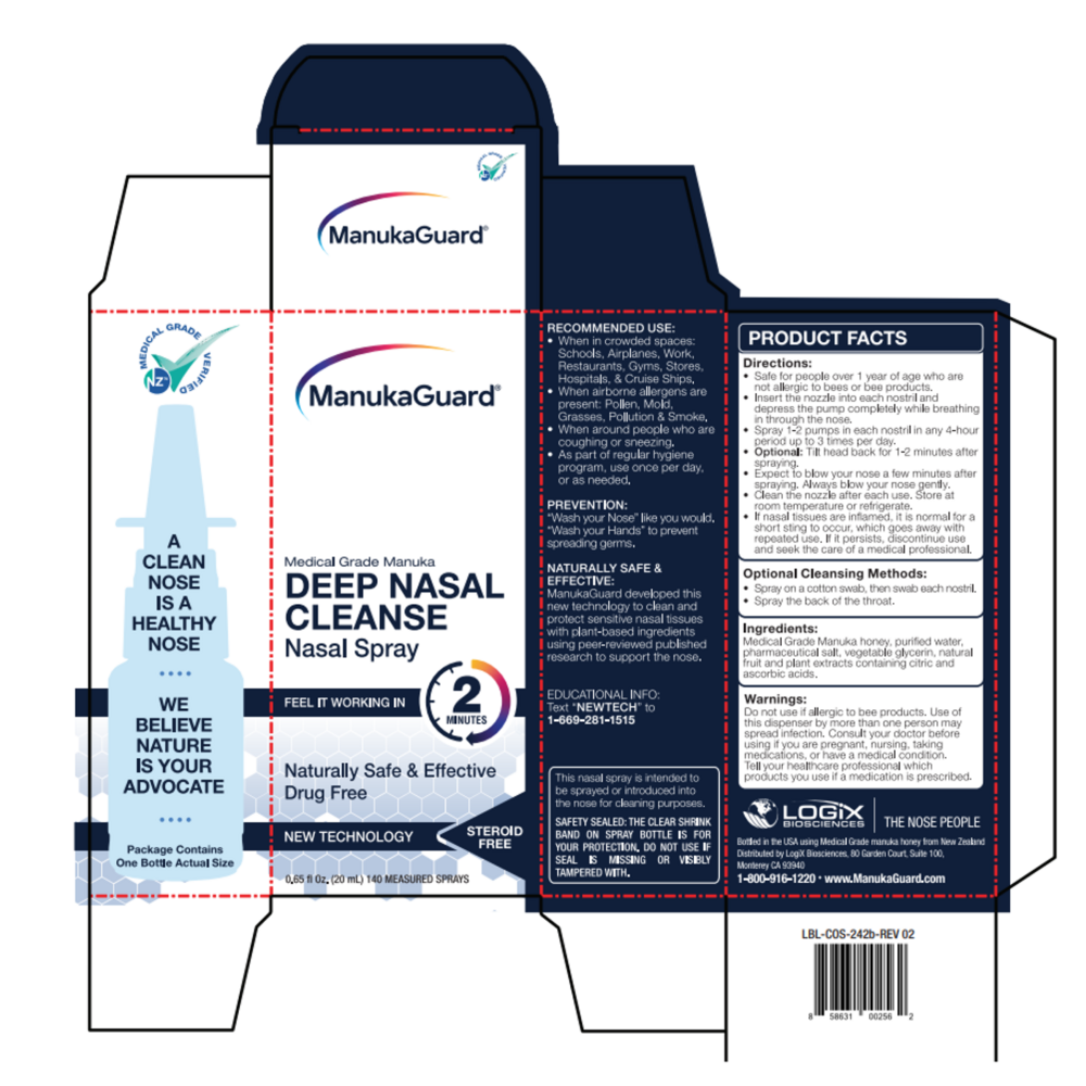 Product image for Deep Nasal Cleanse Nasal Spray, Medical Grade Manuka Honey.