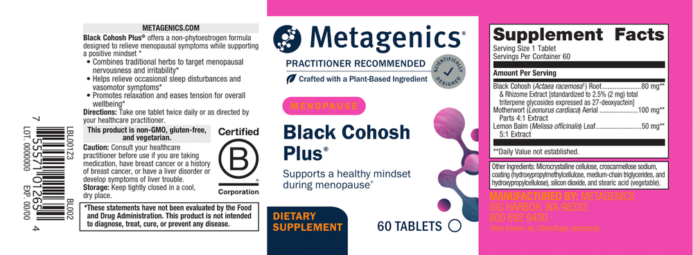 Product image for Black Cohosh Plus®.