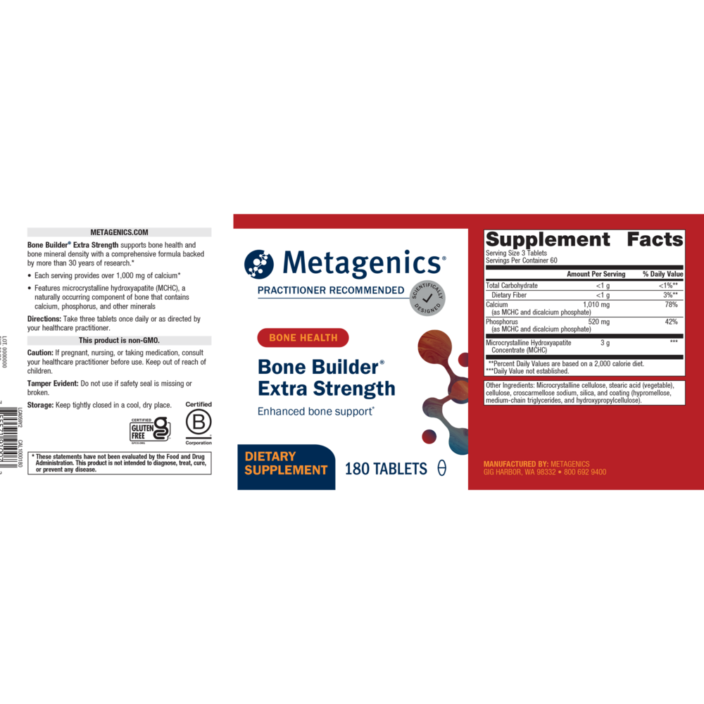 Product image for Bone Builder® Extra Strength (formerly Cal Apatite 1000).