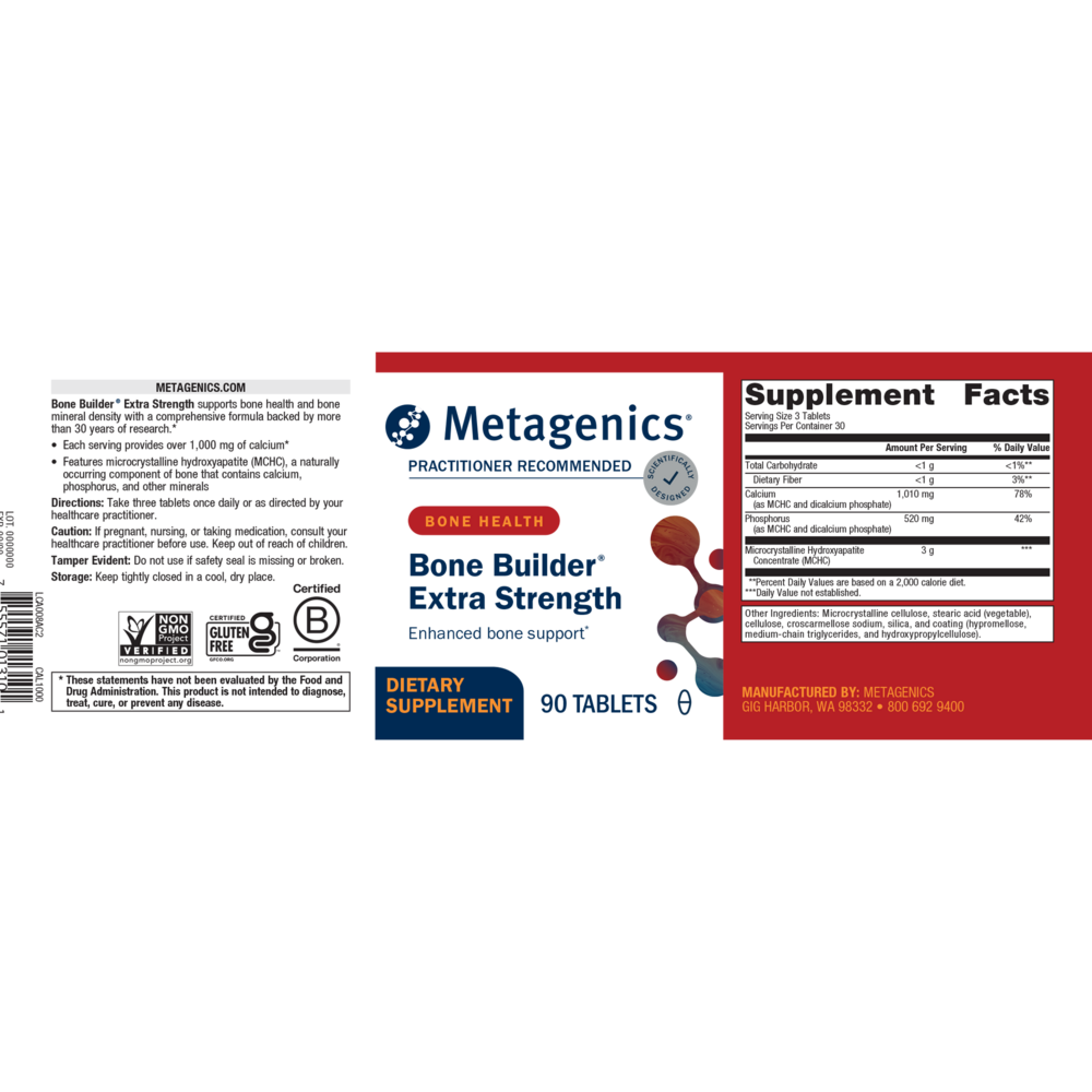 Product image for Bone Builder® Extra Strength (formerly Cal Apatite 1000).
