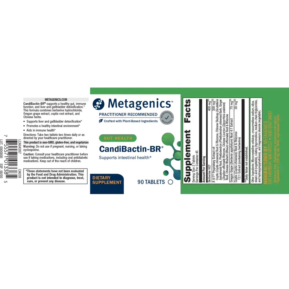 Product image for CandiBactin-BR® Concentrated Berberine formula for detox, intestinal health, and digestive support..