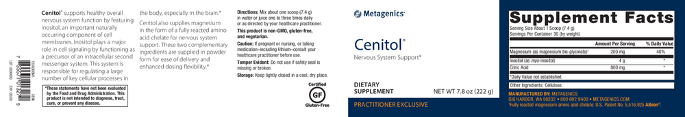 Product image for Cenitol® Powder.