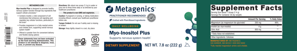 Product image for Myo-Inositol Plus.