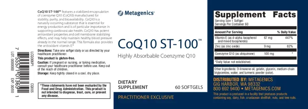 Product image for CoQ10 ST-100™.