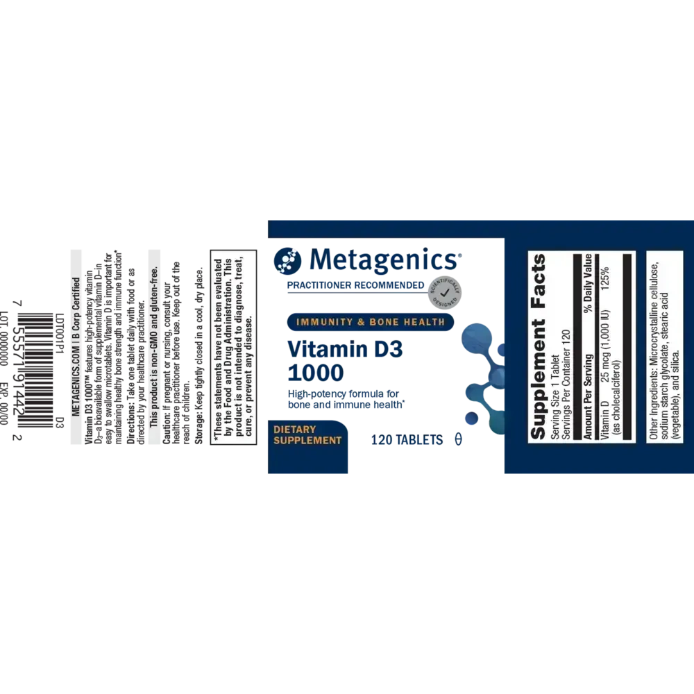 Product image for Vitamin D3 1000™.
